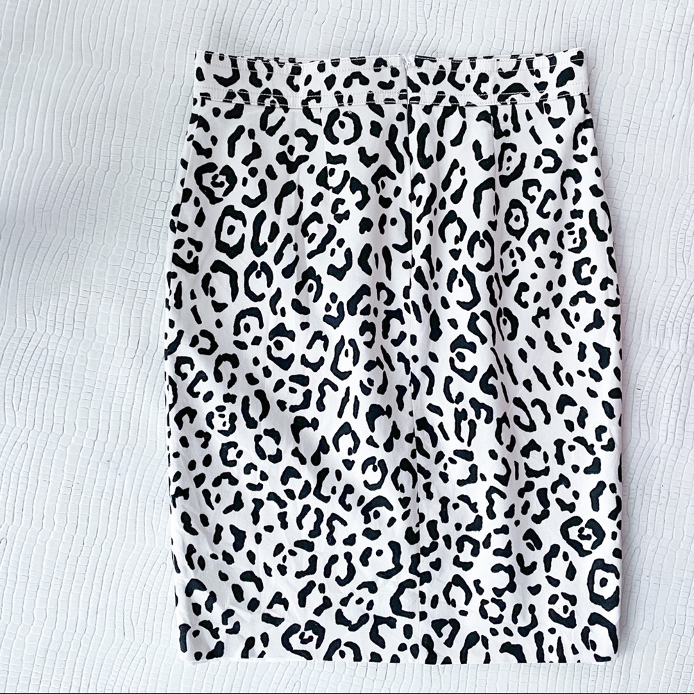 Animal print pencil skirt